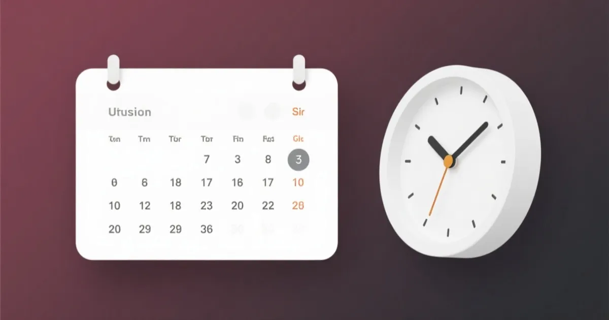 时间与日历插图